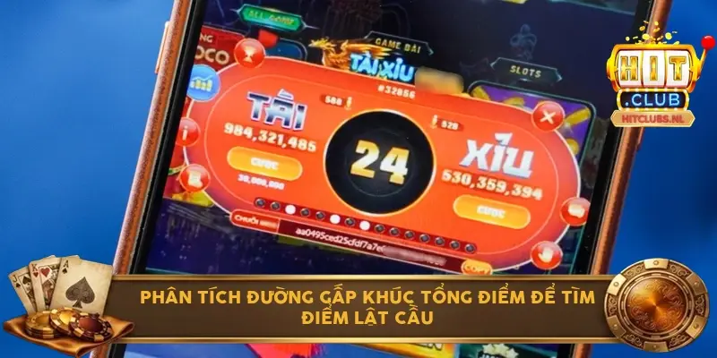 Phân tích đường gấp khúc tổng điểm để tìm điểm lật cầu