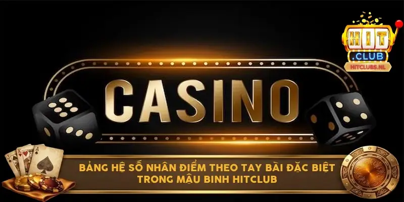 Bảng hệ số nhân điểm theo tay bài đặc biệt trong mậu binh Hitclub