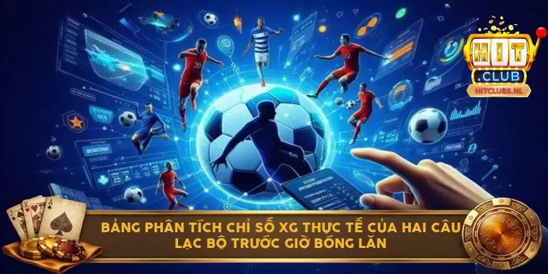 Bảng phân tích chỉ số xG thực tế của hai câu lạc bộ trước giờ bóng lăn